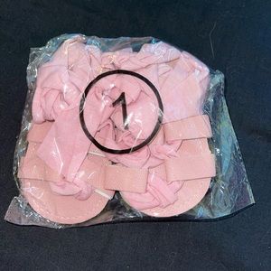 Baby Pink Tie Leg Sandals